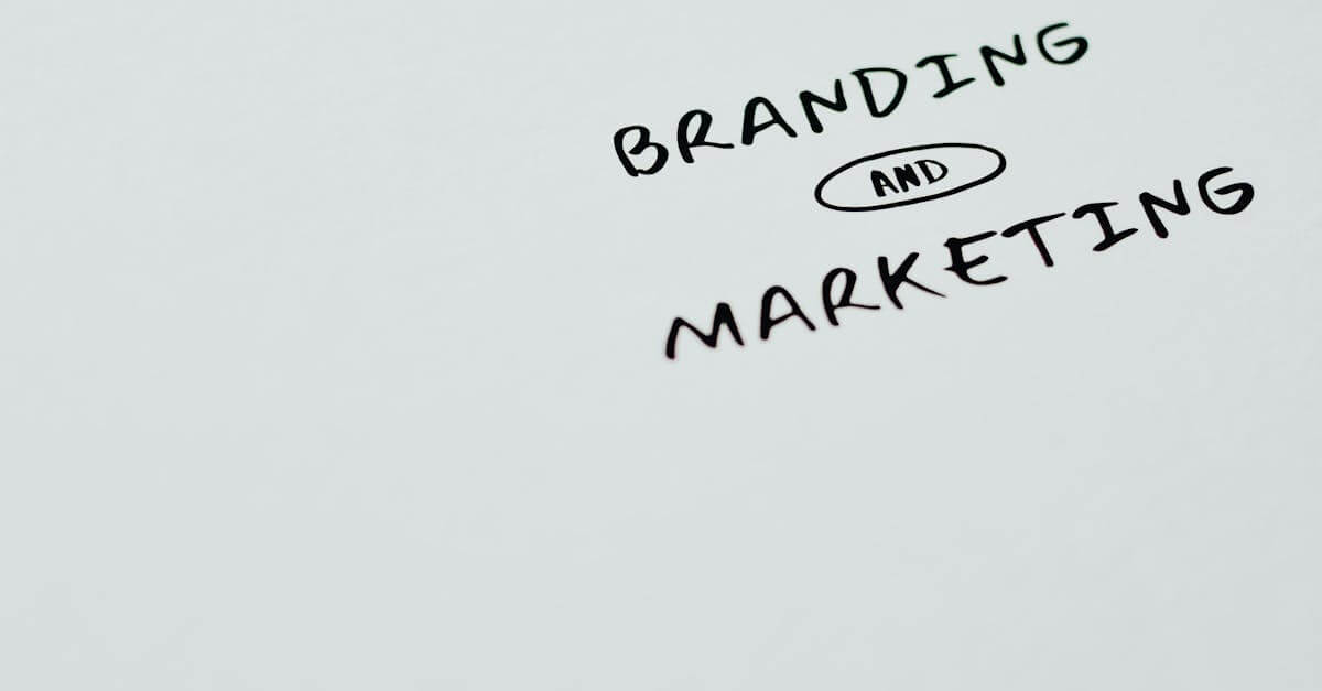A minimalist image featuring the words 'Branding' and 'Marketing' on a white background, ideal for digital marketing themes.