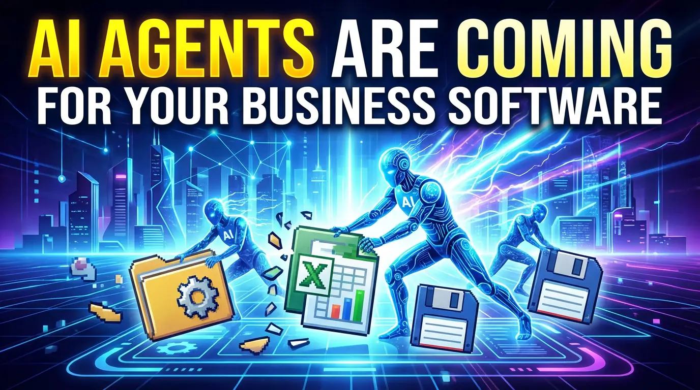 Over $1 trillion in SaaS stock value vanished in a single week. AI agents are reshaping how businesses operate, and the companies that adapt first will have a serious edge. Here's what's actually happening and how to position your business.