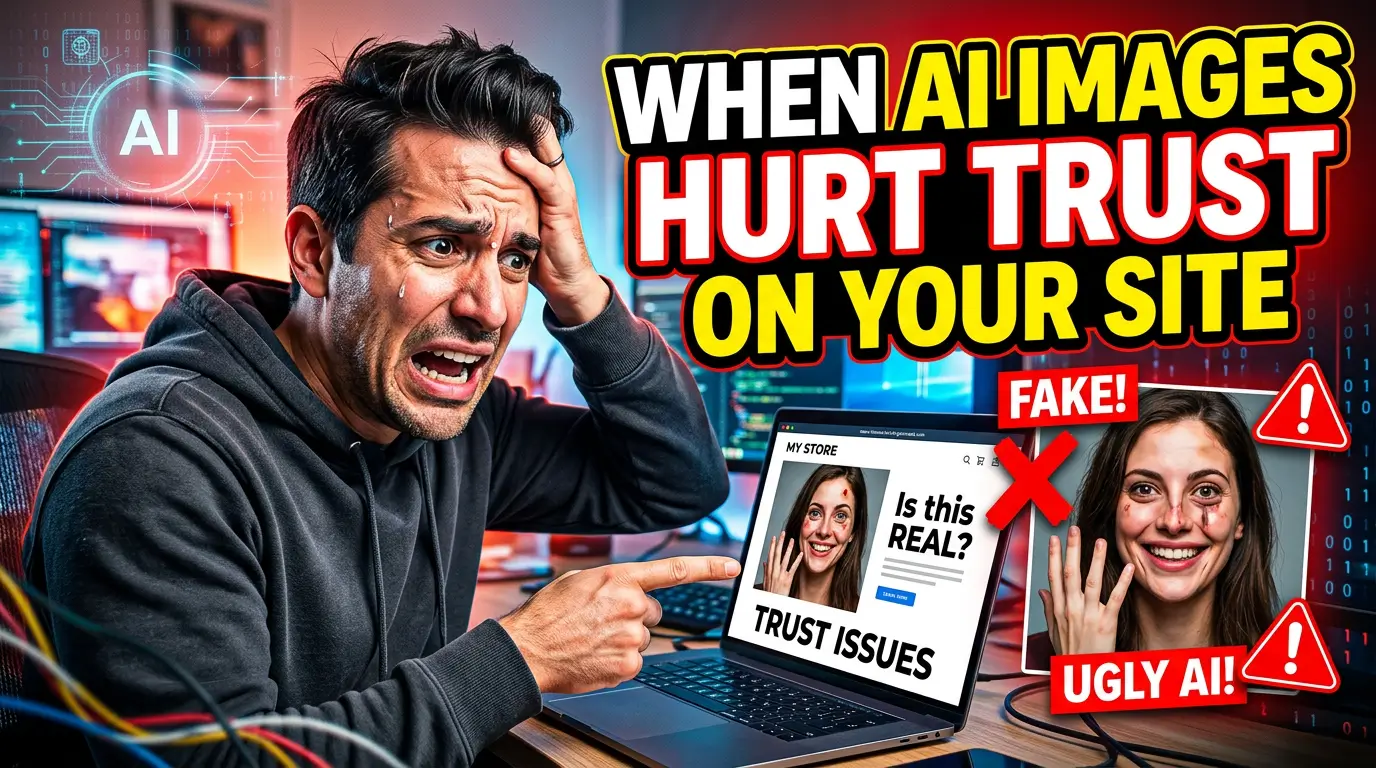 When AI images hurt trust on your website