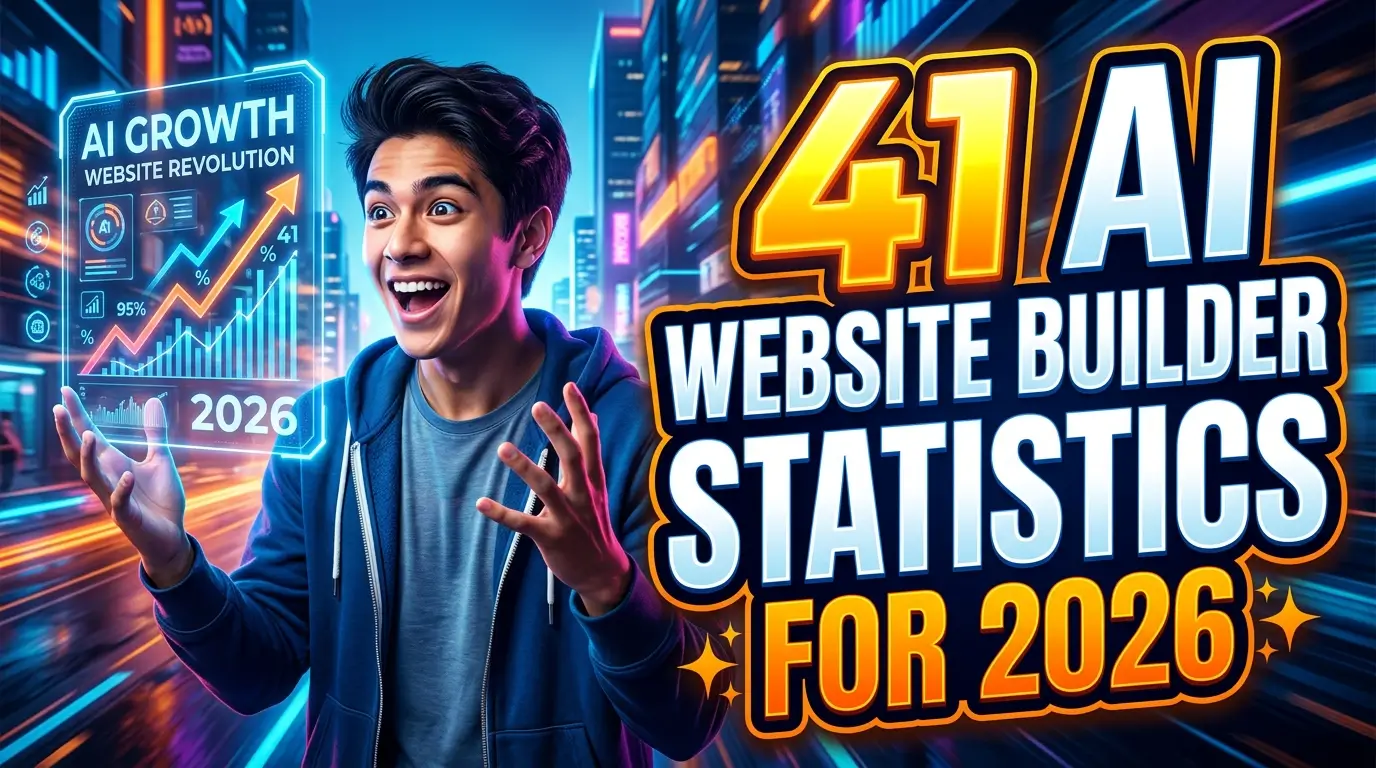 41 AI Website Builder Statistics for 2026: Adoption, Market Share, Costs, and Limits