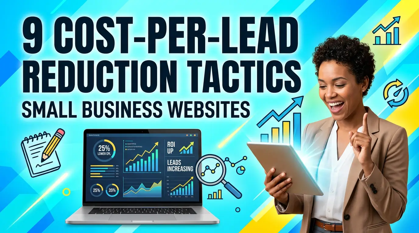 Lower cost per lead without cutting your ad budget. These 9 website fixes help small businesses turn more clicks into qualified calls, forms, and bookings.