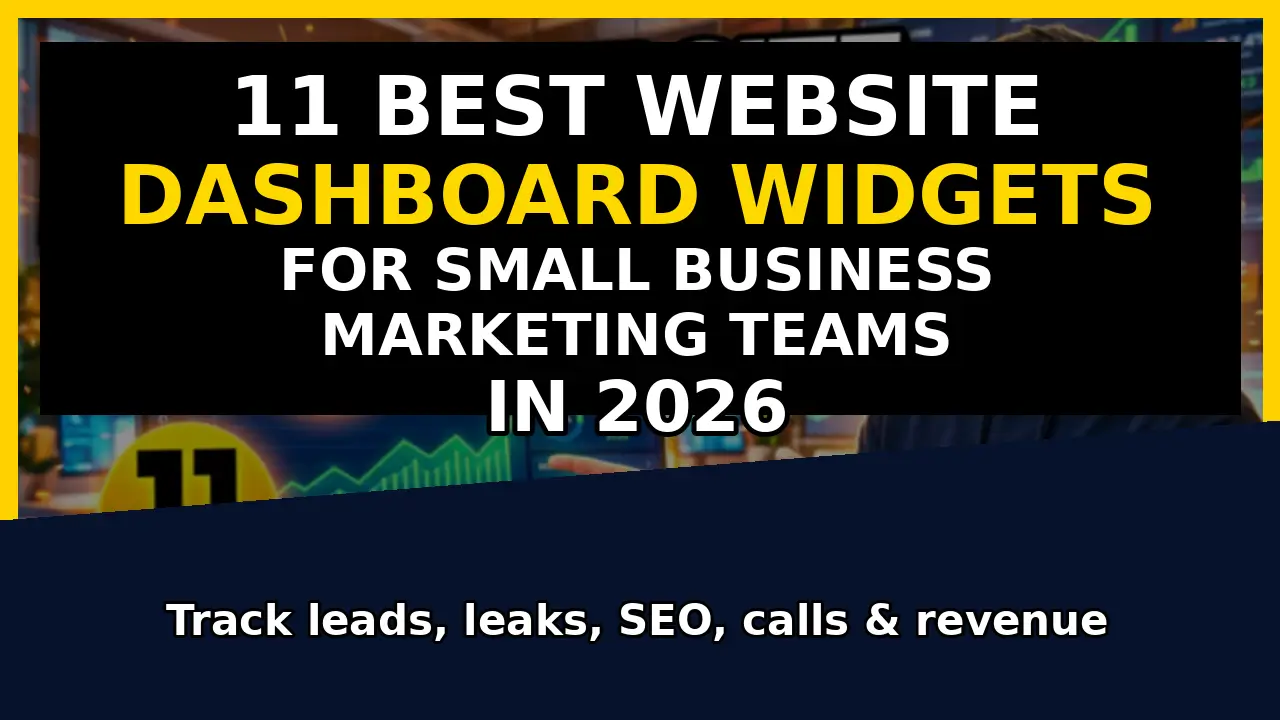 11 best website dashboard widgets for small business marketing teams in 2026