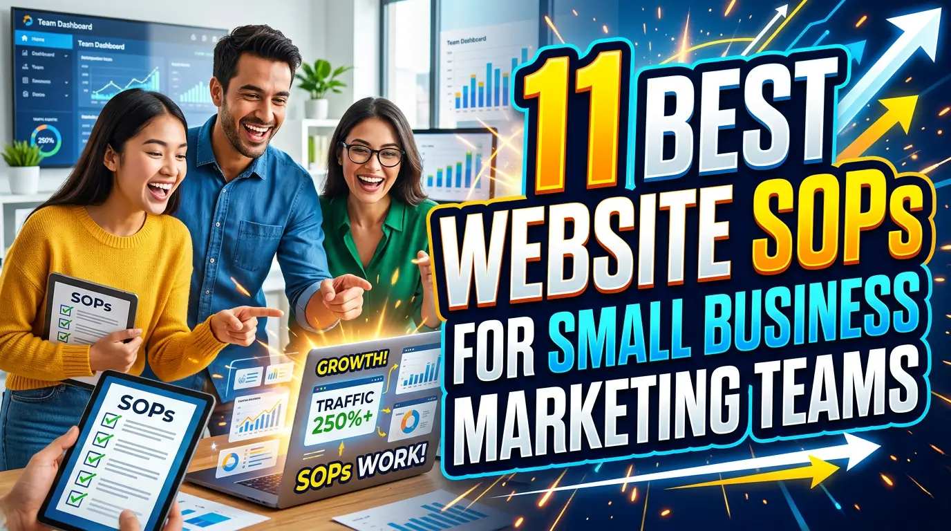 Use these 11 website SOPs to keep pages updated, leads flowing, analytics clean, and launches from turning into fire drills.