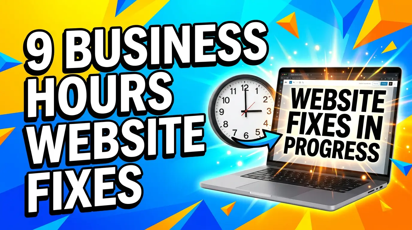Nine website updates to make after changing business hours, including local listings, contact pages, and customer notifications