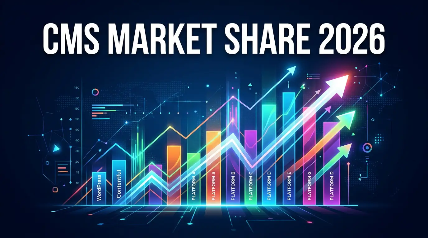 CMS Market Share Statistics 2026: 35 Data Points and Trends