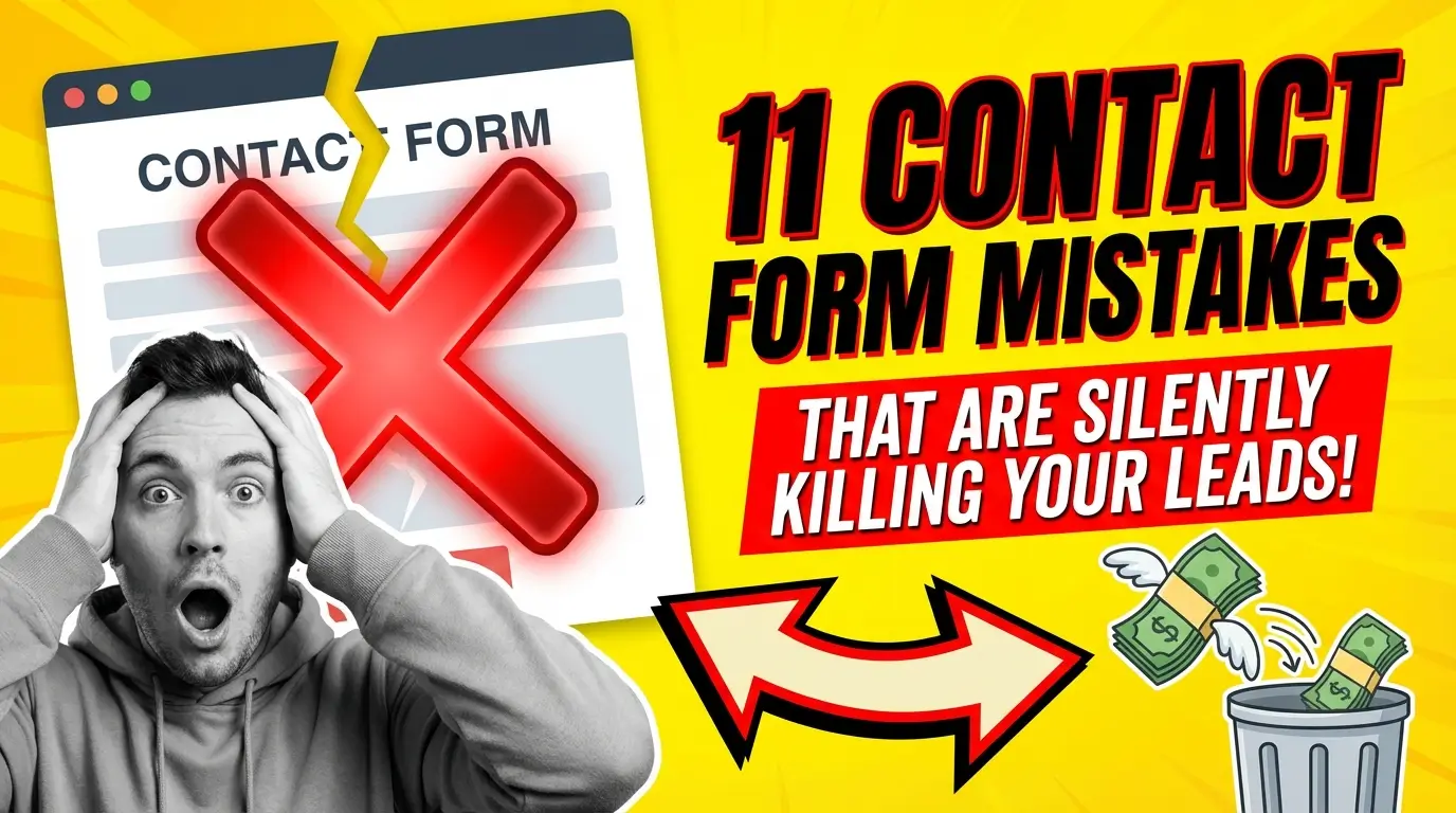 Your contact form might be the weakest link on your entire website. Here are 11 common mistakes that drive potential customers away before they ever hit submit.