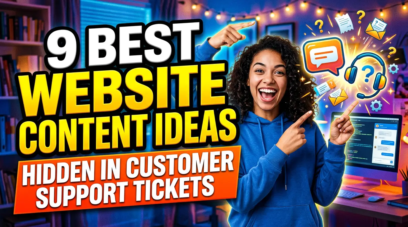 9 Best Website Content Ideas Hidden in Customer Support Tickets