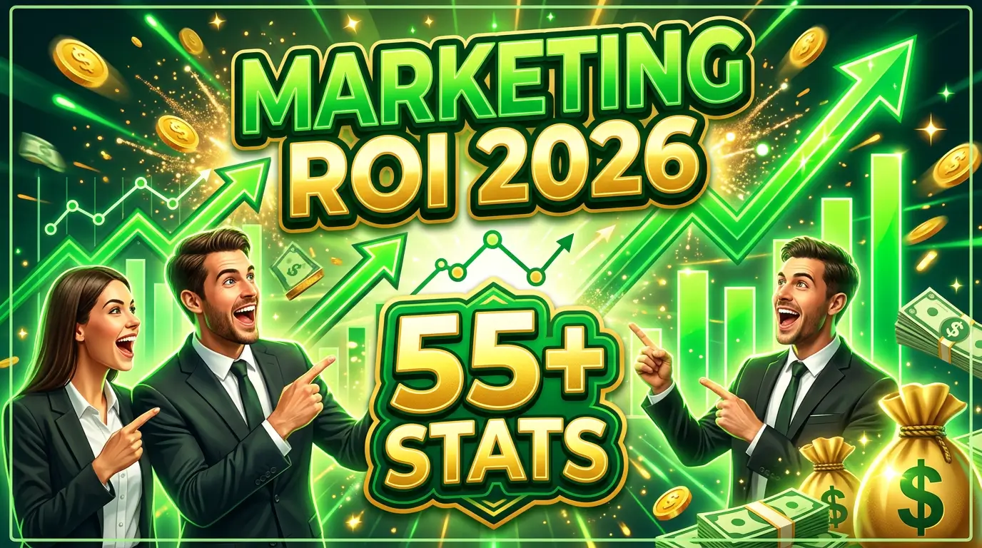 How much return does each marketing channel actually deliver? We compiled 55+ data-backed ROI statistics across SEO, email, PPC, content, and social media so you can invest smarter in 2026.