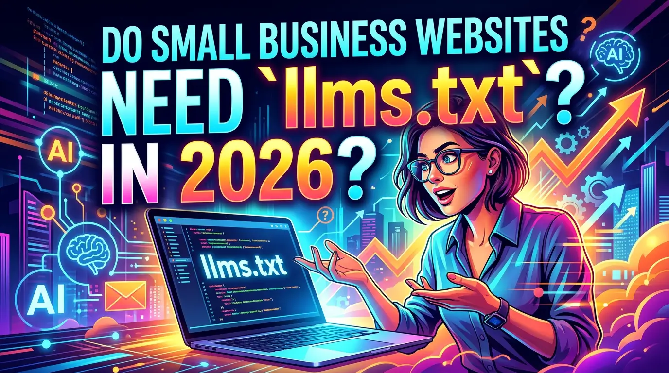 A lot of small business owners are hearing that llms.txt is the next must-have SEO file. Google's own documentation says otherwise, so here's what to prioritize first if you actually want more search visibility and leads.