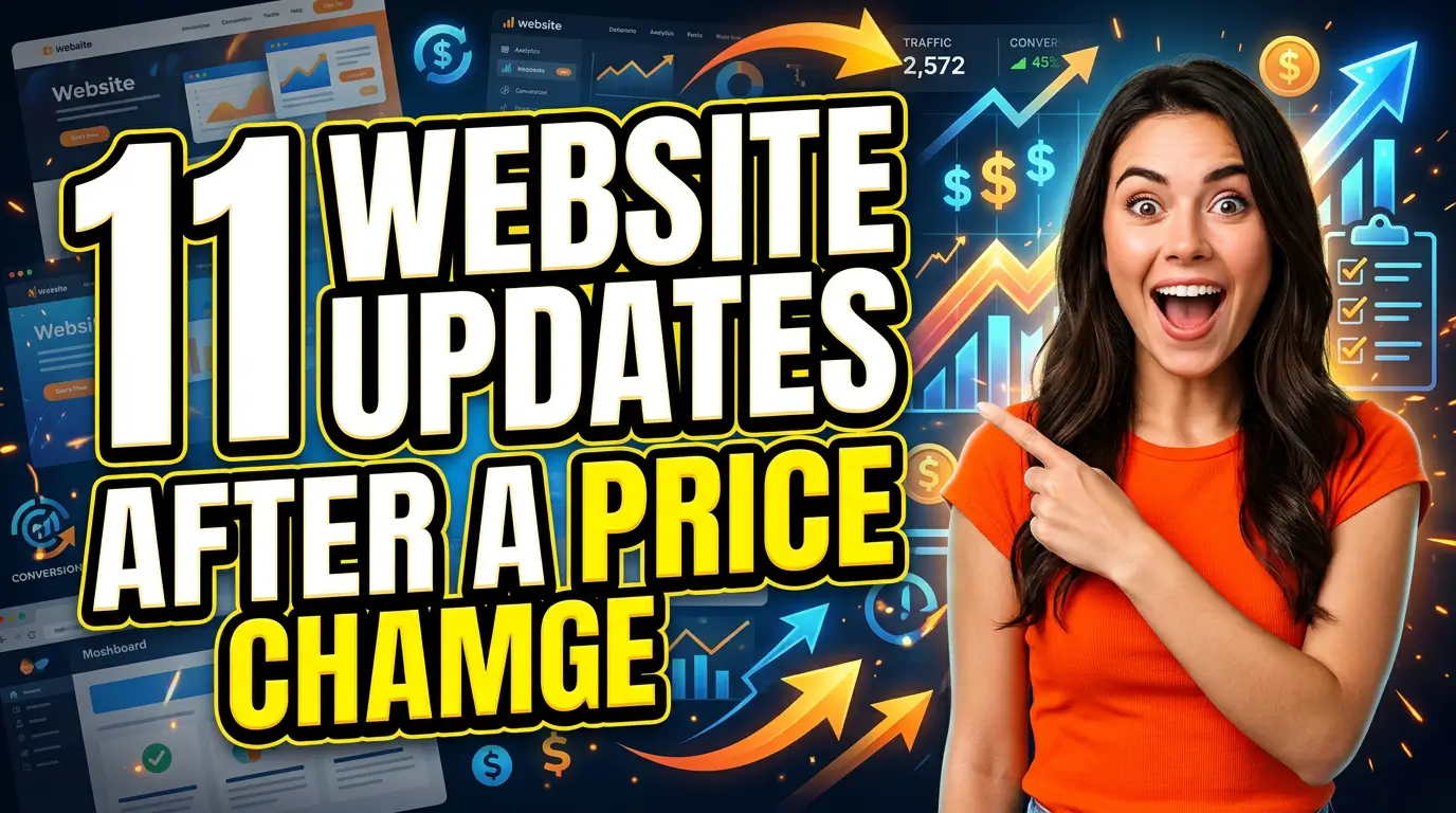 11 website updates to make after a price change