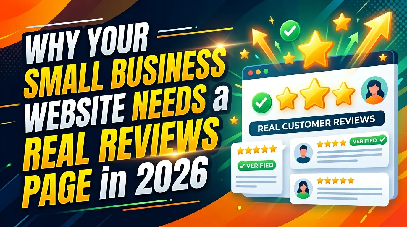 Most small business websites collect reviews on Google, then hide that proof from their own service pages. Here’s how to build a reviews page that strengthens trust, supports AI and local search visibility, and helps more visitors become leads.