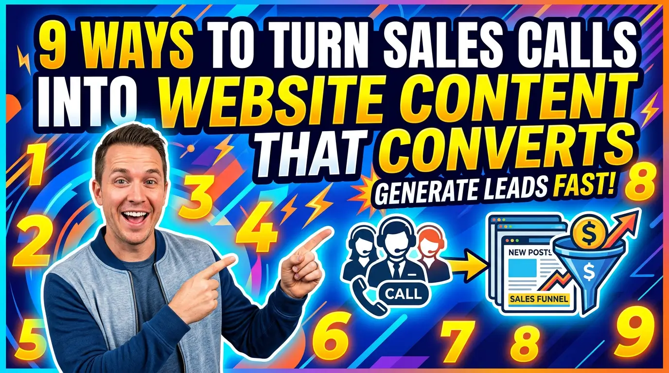9 Ways to Turn Sales Calls Into Website Content That Converts