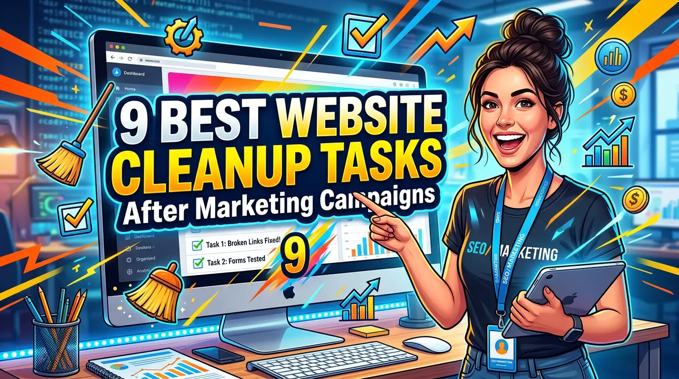 After a promotion, ad campaign, event, or seasonal push ends, use these website cleanup tasks to protect leads, reporting, SEO, and customer trust.