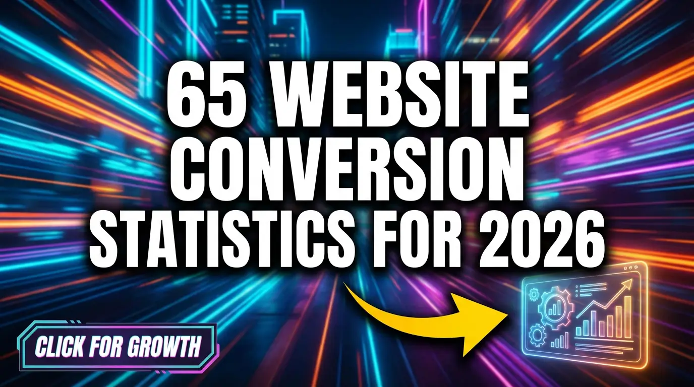 From landing page benchmarks to mobile conversion gaps and UX trust signals — 65 data-backed statistics to help you understand exactly where your website is winning or losing.