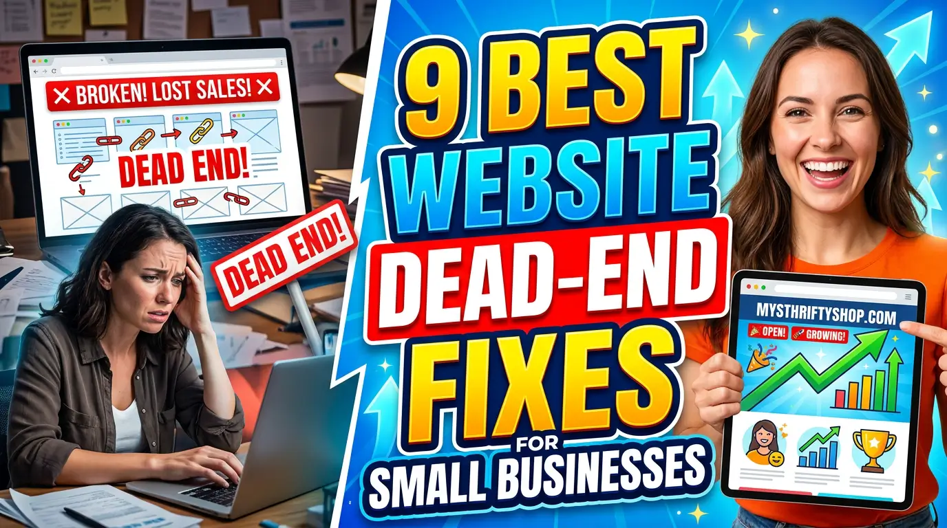 Fix the common website dead ends that make buyers leave, from weak 404 pages to form errors, empty search results, and blog posts with no next step.