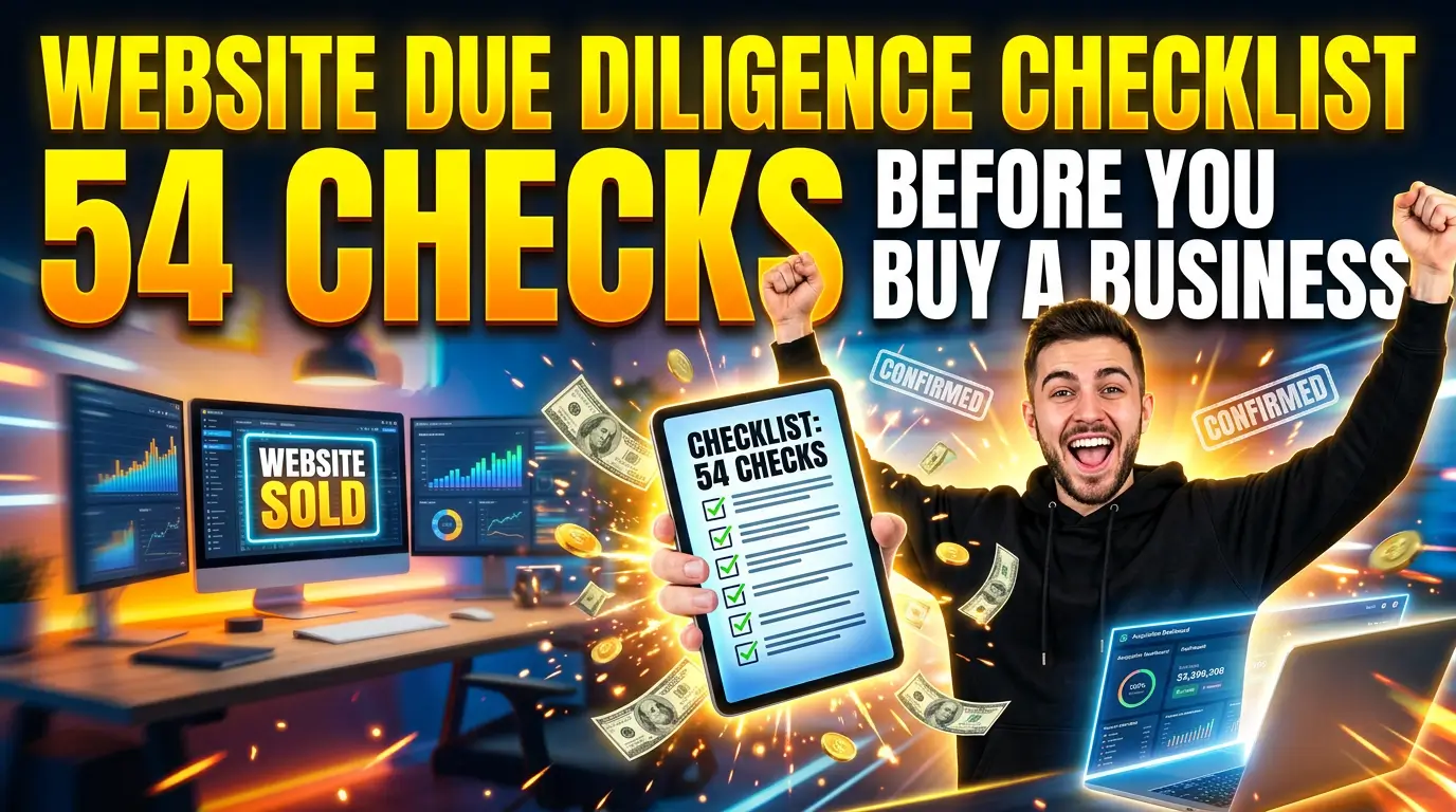 Website Due Diligence Checklist: 54 Checks Before You Buy a Business