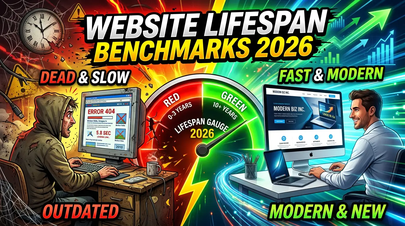Website Lifespan Benchmarks 2026: When to Maintain, Rebuild, or Replace