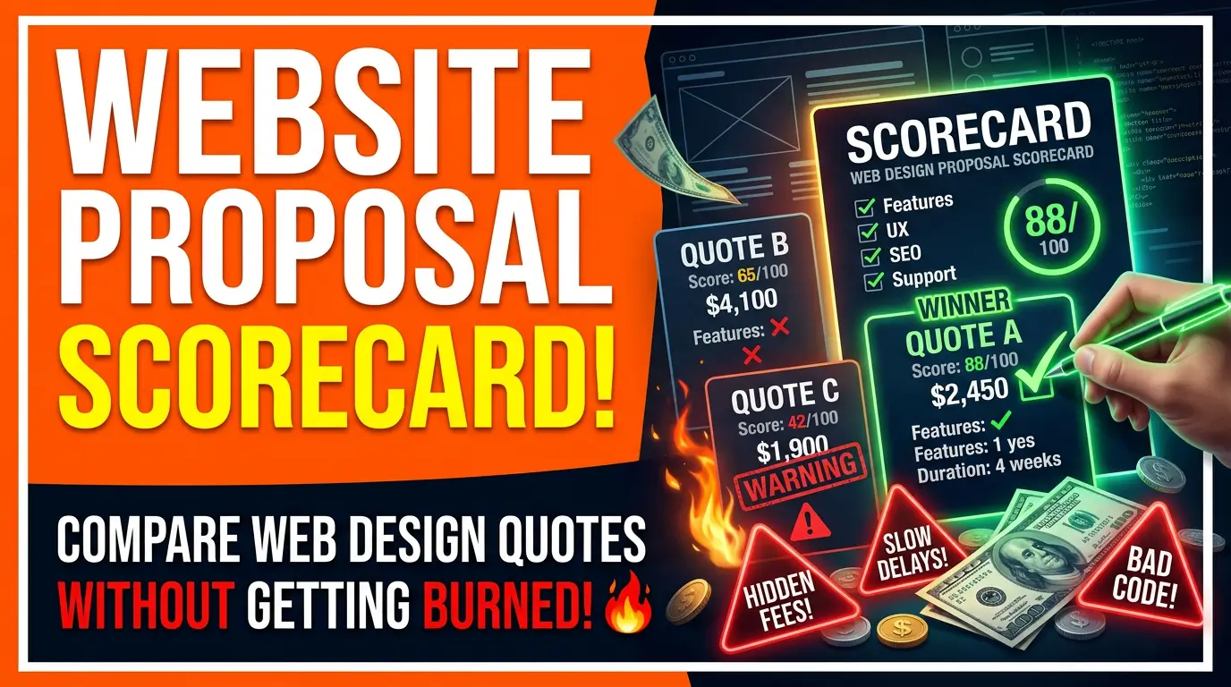 Website Proposal Scorecard: Compare Web Design Quotes Without Getting Burned