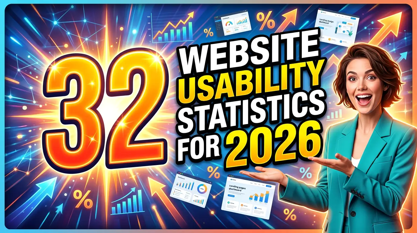 32 Website Usability Statistics That Explain Why Visitors Leave or Convert in 2026