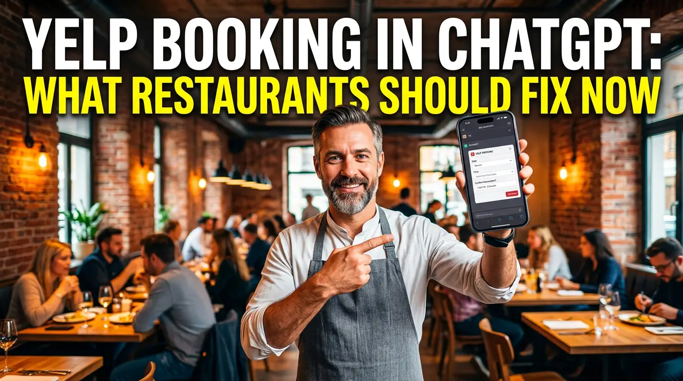 Yelp Booking in ChatGPT: What Restaurants Should Fix Now